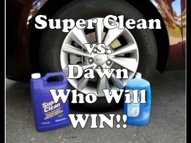 Super Clean vs Dish Detergent Degreaser On Wheels & Tires | Who Will Win?