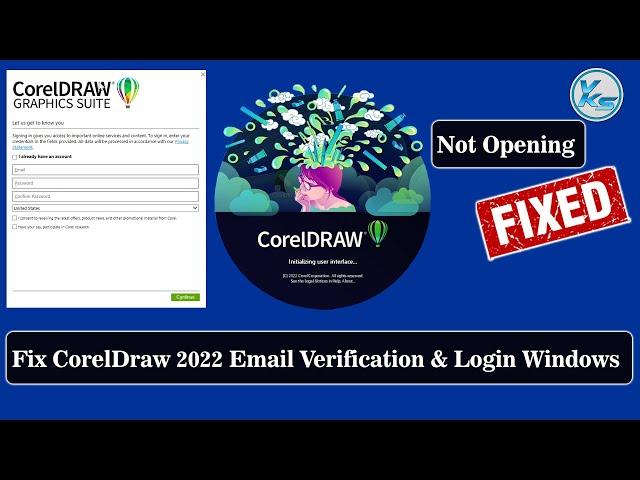  How To Fix CorelDraw 2022 Email Verification And Login Window Screen Problem