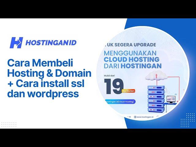 Cara Membeli Hosting dan Domain + Install ssl dan install WordPress 2023