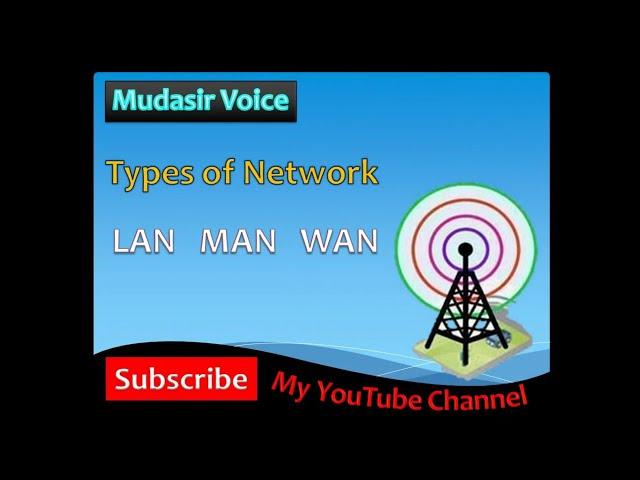 Types of Network : LAN MAN WAN || Part 2 || Mudasir Voice