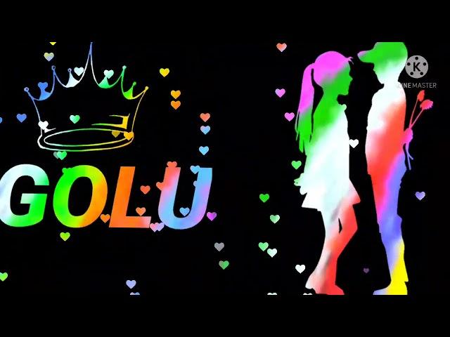 GOLU NAME ART VIDEO 