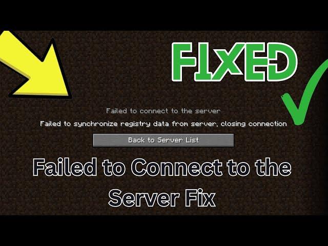 How to Fix failed to synchronize registry data from server closing connection