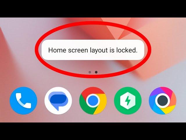 Home Screen Locked Ko Kaise Hataye | Home Screen Layout Locked Problem