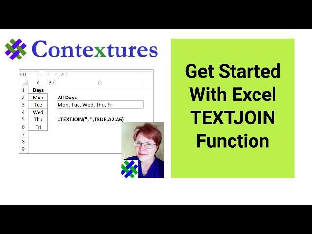 Get Started With Excel TEXTJOIN Function