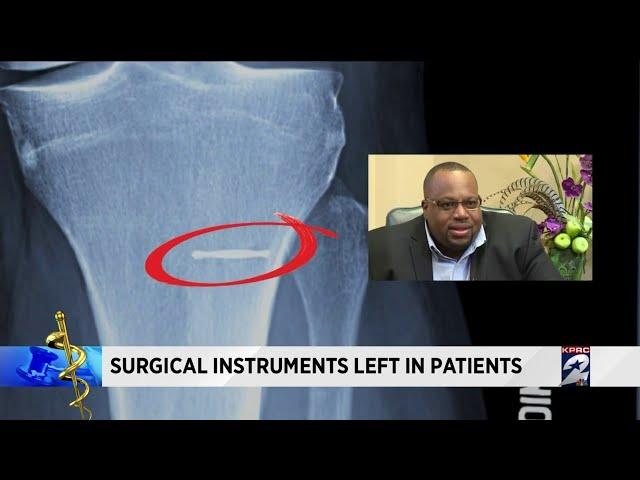 Surgical instruments left in patients