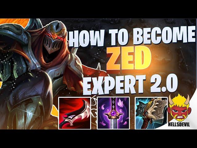 WILD RIFT | How To Become A Zed Expert 2.0 | Challenger Zed Gameplay | Guide & Build