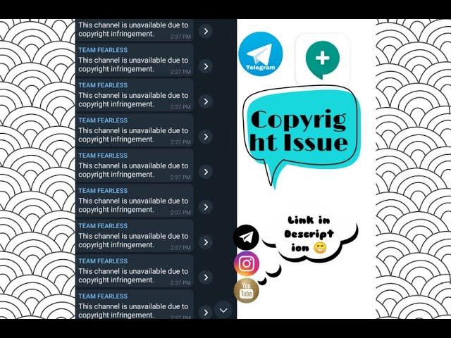 how to solve telegram copyright issues.....
