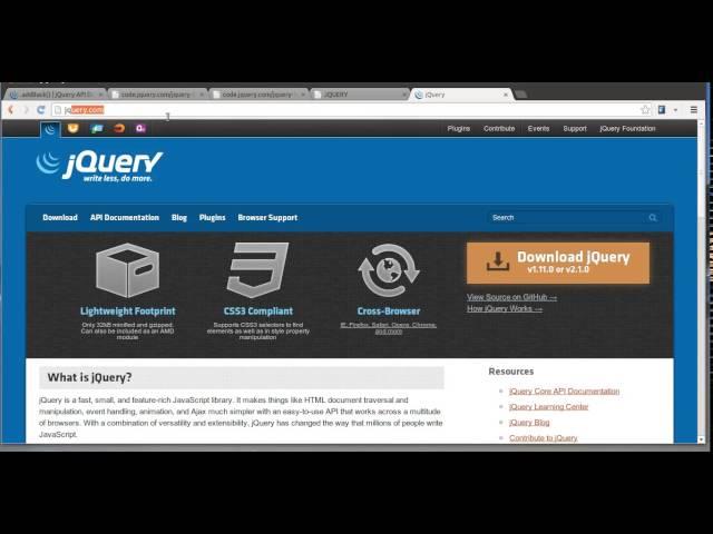 jQuery Documentation, jQuery Tutorial