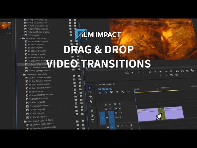 Film Impact Drag And Drop Transitions