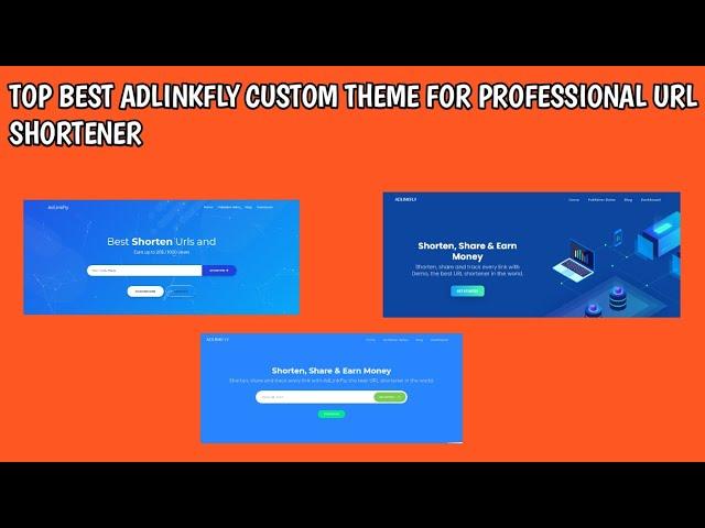 Top 4 Adlinkfly Custom Theme || Url Shortener Website | Technical Paras 98