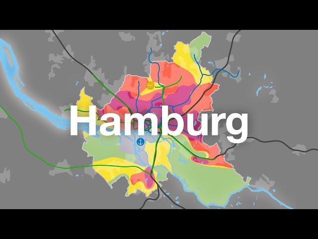 Hamburg - Freie und Hansestadt in Karten