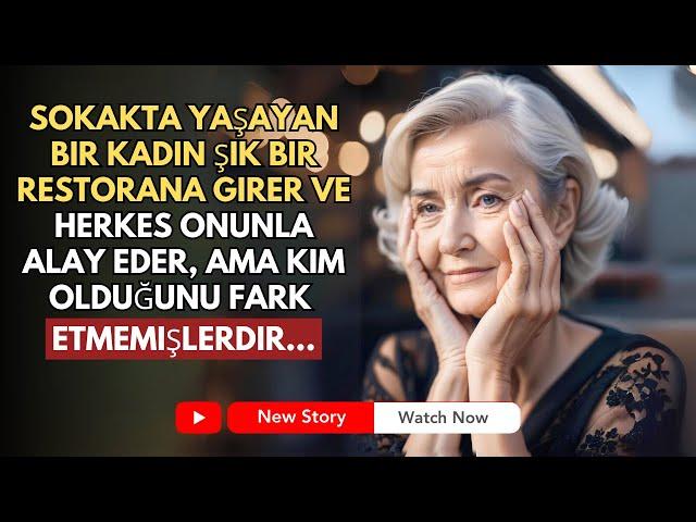 80 YAŞINDAKI EVSIZ KADIN ŞIK BIR RESTORANA GIRIYOR VE HERKES DALGA GEÇIYOR, ANCAK ONUN KIM...