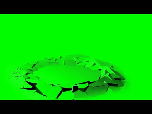 ground cracks  - green screen effect