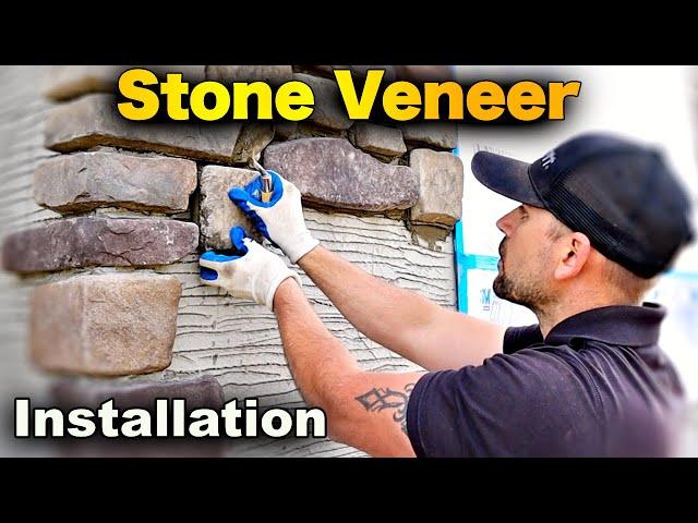 Stone Veneer Installation - Part 2. Corners And Flats - BEGINNERS GUIDE