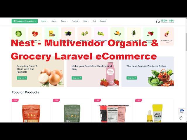 Nest -Multivendor Organic & Grocery Laravel eCommerce | Multivendor Ecommerce #multivendor #grocery