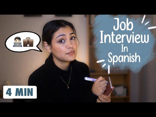 Practice Spanish Conversation | Interactive Roleplay | Job Interview