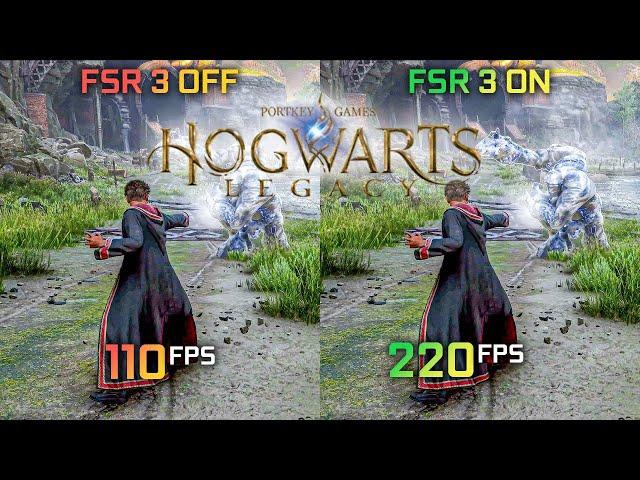 HUGE FPS ! FSR 3 Frame Generation Hogwarts Legacy - RTX 3060 Ti