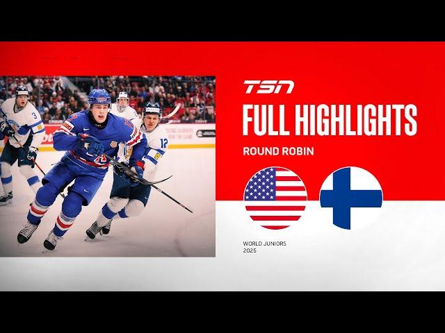 2025 World Junior Championship Highlights: United States vs. Finland