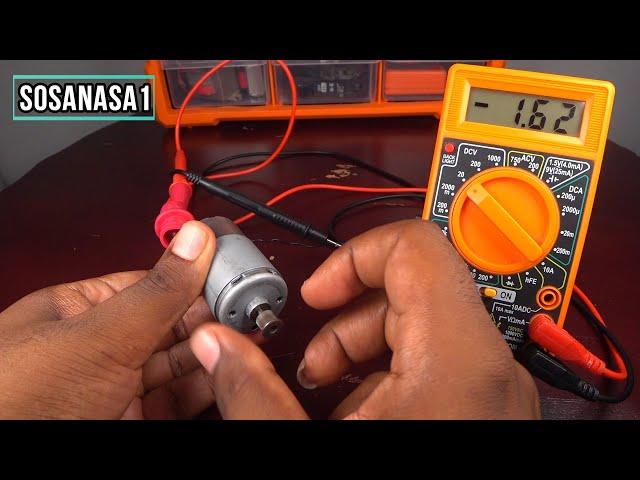 how to test electric motor using only the digital multimeter