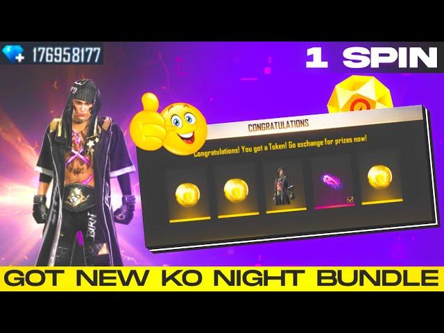 How To Get KO Night Burn Bundle In One Spin trick | Kitna Diamond Lagega | New KO Night Male Bundle