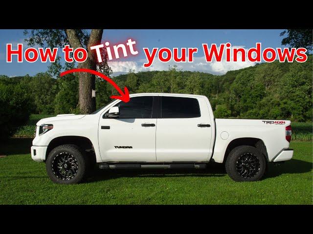 I got my Tundra window tinted, Kenny explains how to tint windows