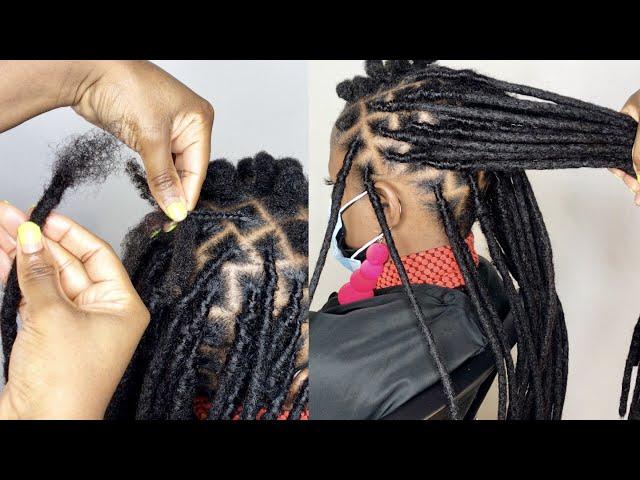 DETAILED TEMPORARY DREADLOCKS EXTENSIONS TUTORIAL | Daixidreadology human hair Locs