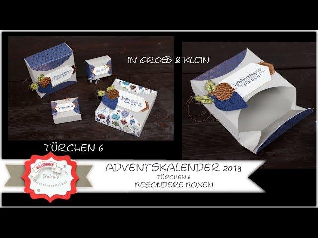 Box mit besonderem Verschluss basteln - Stampin´Up! - Geschenk Verpackung -Adventskalender 2019