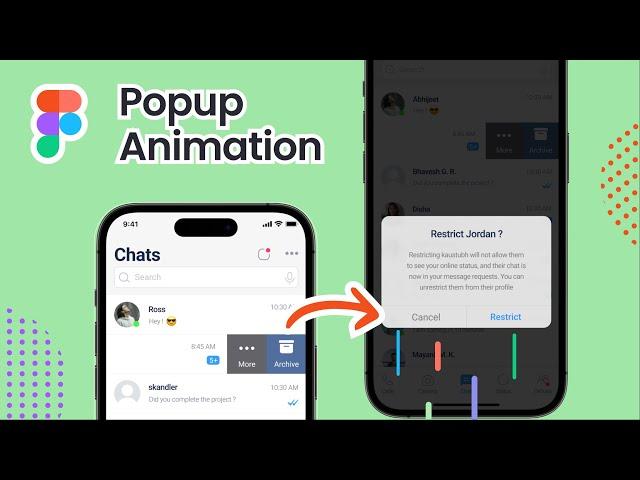 Figma popup prototype tutorial | figma popup animation | figma overlay | smart animate in figma | HD