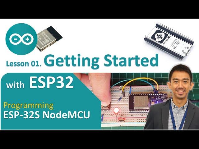 01 Getting Started with ESP32 | IoT Development | Arduino IDE setup | ESP32 pinout | GPIO Led Blink