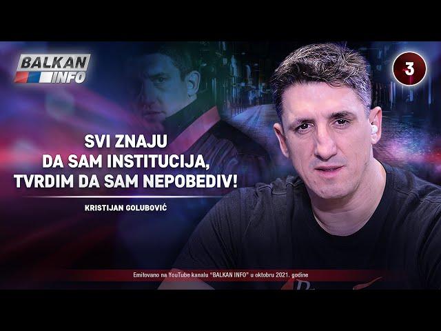 INTERVJU: Kristijan Golubović - Svi znaju da sam institucija, tvrdim da sam nepobediv! (16.10.2021)