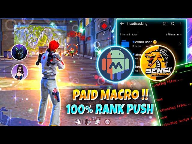 New Scarlet Brazilian  Macro PANEL FF For Android ⭕ | Macrodroid Free Fire Headshot Setting