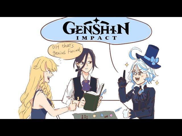 Furina's Playing DND With Navia and Clorinde (Genshin Impact Comic Dub)