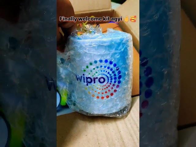 Finally I recieve the wipro welcome kit|#shorts |#youtubeshorts |#wipro|#welcomekit