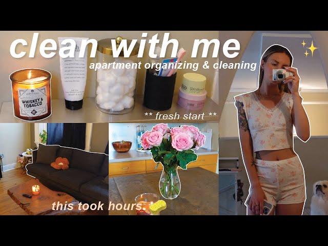 clean with me + apartment speed cleaning