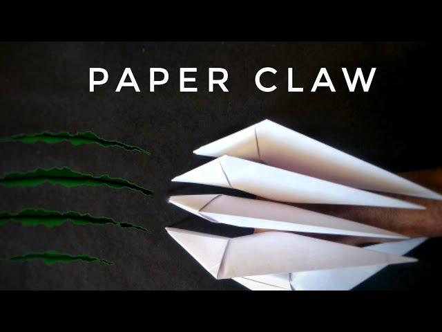 How to make paper claws without glue | how to make paper claws #shorts