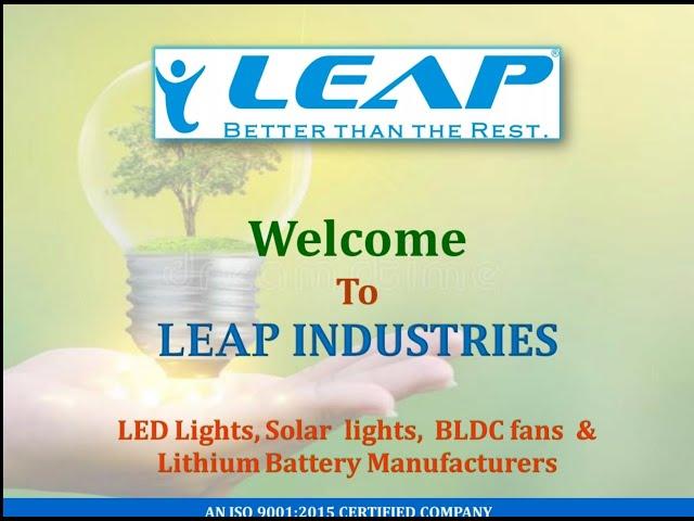 Leap industries- Leading manufacturer of LED, Solar lights and Lithium battery packs.