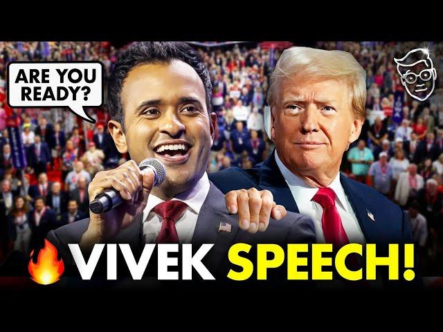 Vivek Brings HOUSE DOWN With Flamethrower Speech At RNC As Crowd ROARS  Every Word of This...