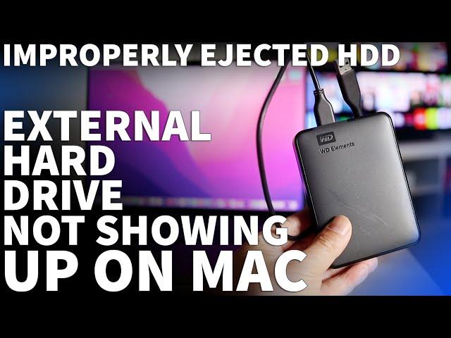 How to Fix External Hard Drive Not Showing Up on Mac - Mac External Hard Drive Not Mounting