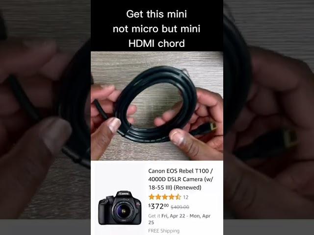 How Do I Connect My Canon Camera To HDMI