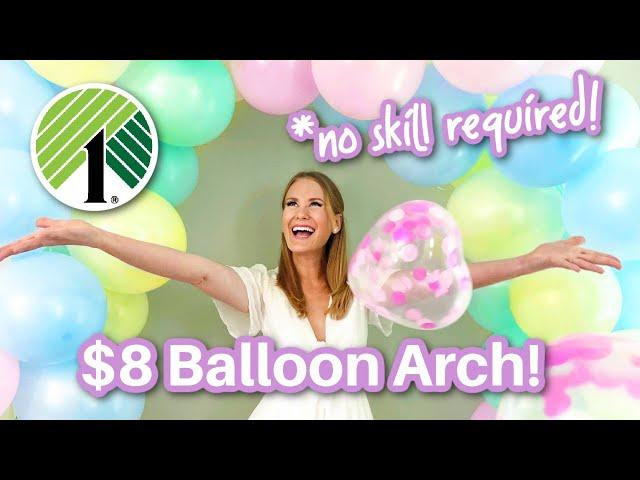 How to make a Dollar Tree Balloon Arch (no stand required!)