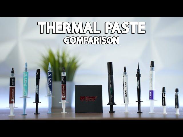 Thermal Paste Comparison - Eleven Compounds and One Liquid Metal