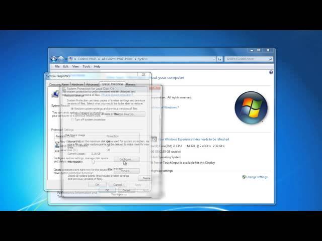 How to Enable System Protection in Windows 7