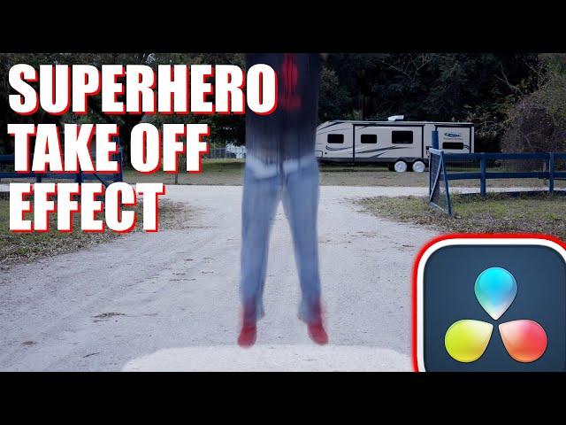 Simple Superhero Take Off Effect in Davinci Resolve (Tutorial)