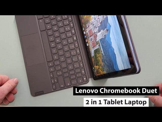 Lenovo Chromebook Duet 2 in 1 Tablet Laptop