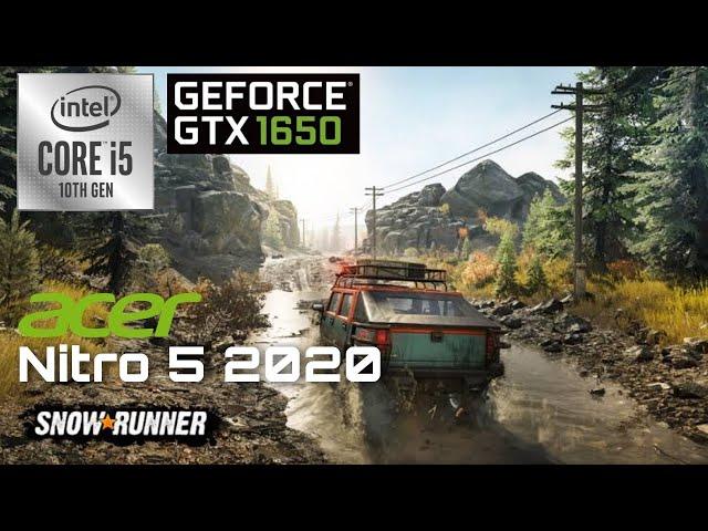 Acer Nitro 5 2020 | SnowRunner - Ultra Setting | i5 - 10300h | GTX 1650 | Gaming Test