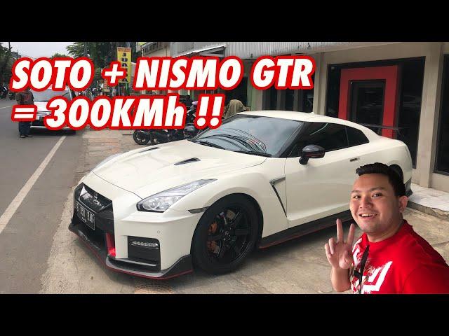 MAKAN SOTO PINGGIR JALAN NAIK NISSAN GTR NISMO , TOP SPEED 300 km/h ft RAKA HERZA