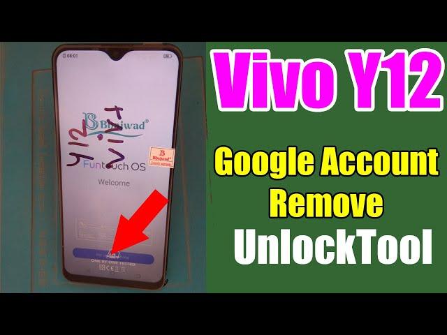 Vivo Y12 Unlock Pattern Password Frp Bypass | Vivo Y12 Google Account Remove With UnlockTool