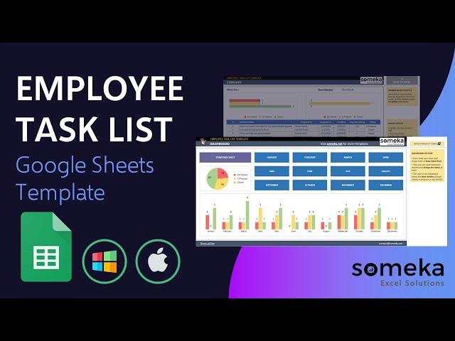 Employee Task List Google Sheets Template | Team To Do List Tool