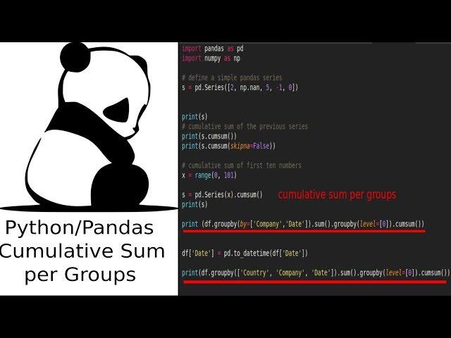 Python Cumulative Sum per Group with Pandas