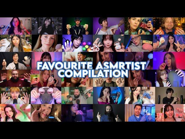 1 Hour of My Favorite  ASMRTIST Compilation (500+ Fast Triggers)